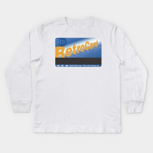 Retro Card Kids Long Sleeve T-Shirt